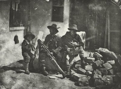Seated Pifferari, Italian Street Musicians by Charles Nègre